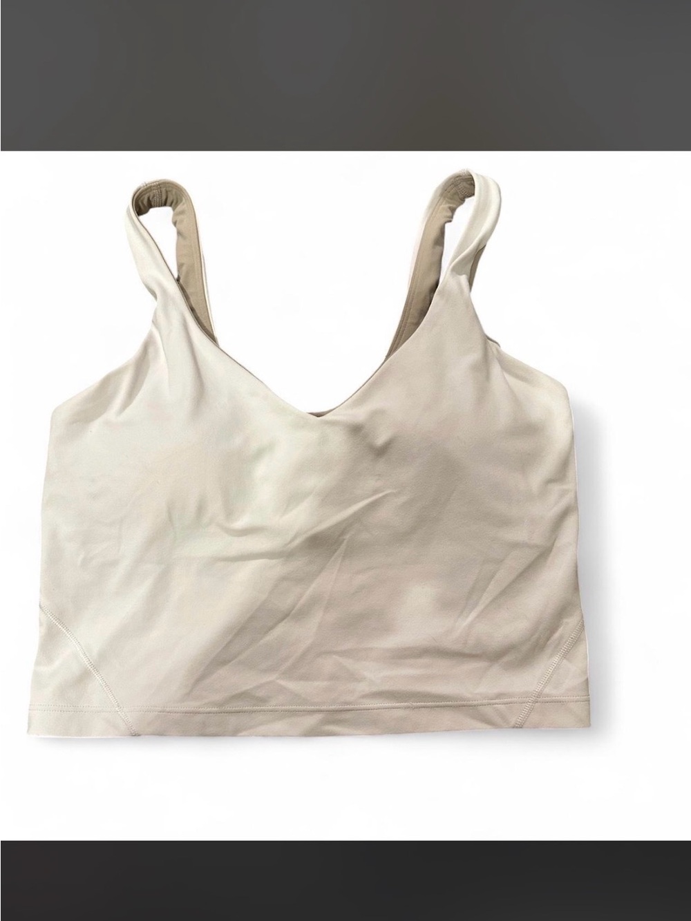 lululemon athletica white V-Neck Tank